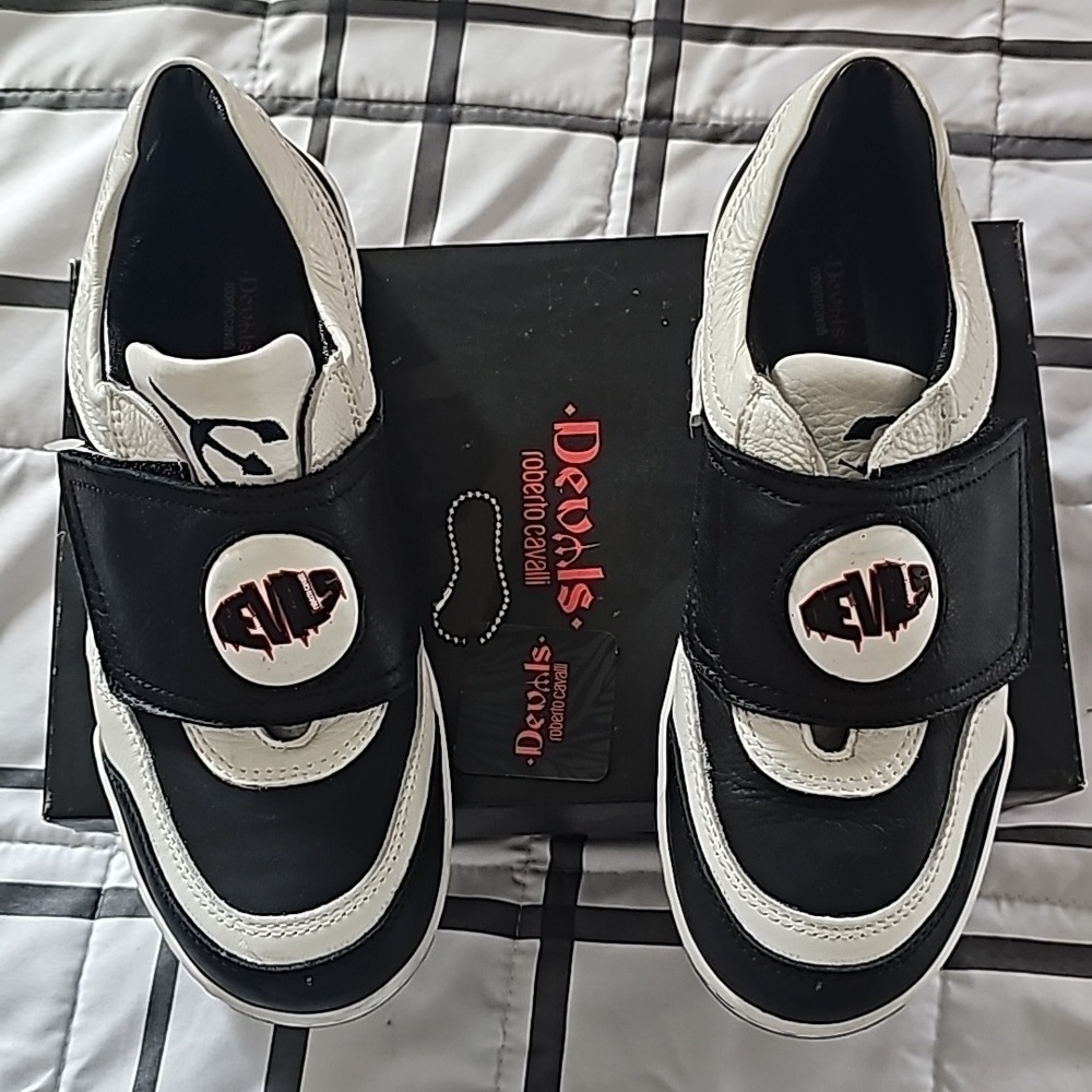 NIB Vintage Roberto Cavalli Devil Made in Italy Sneaker Leather - Size 37 (US 6)